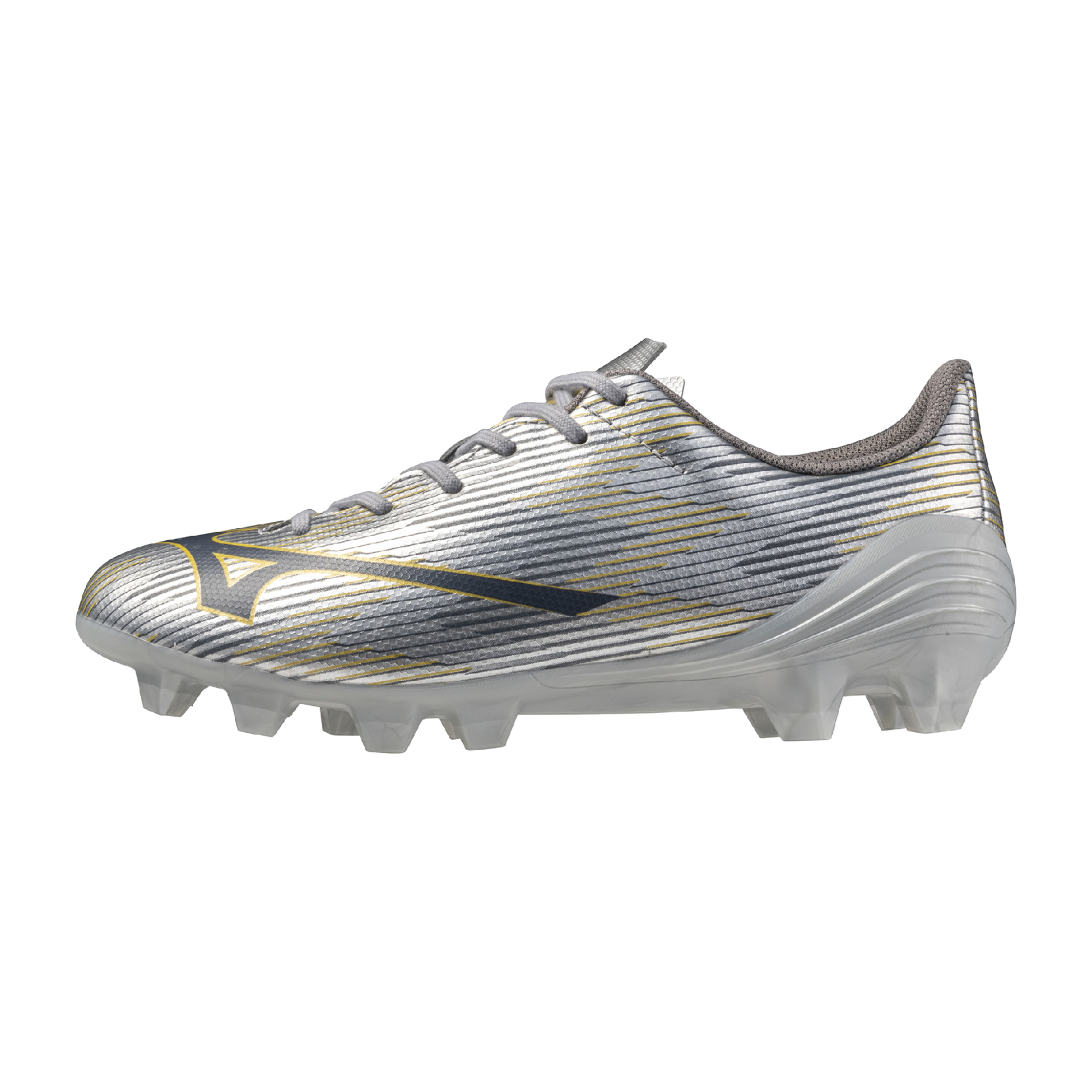 Mizuno Alpha サッカーシューズ シルバー Mizuno Alpha II Select Junior FG Firm Ground Soccer Cleat, Silver