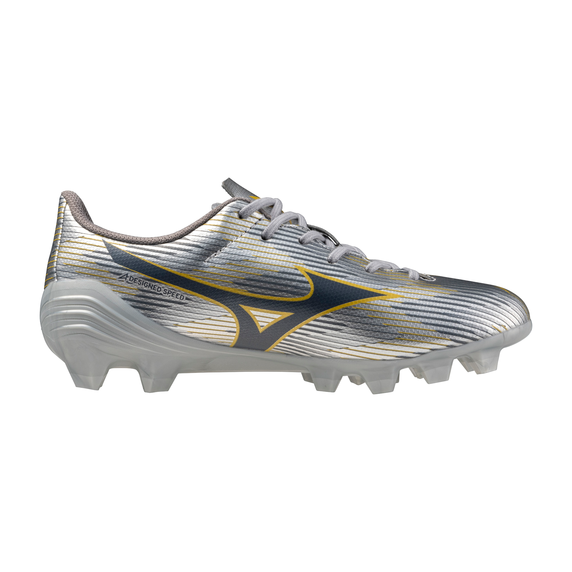 Mizuno Alpha II Select Junior FG Firm Ground Soccer Cleat, Silver