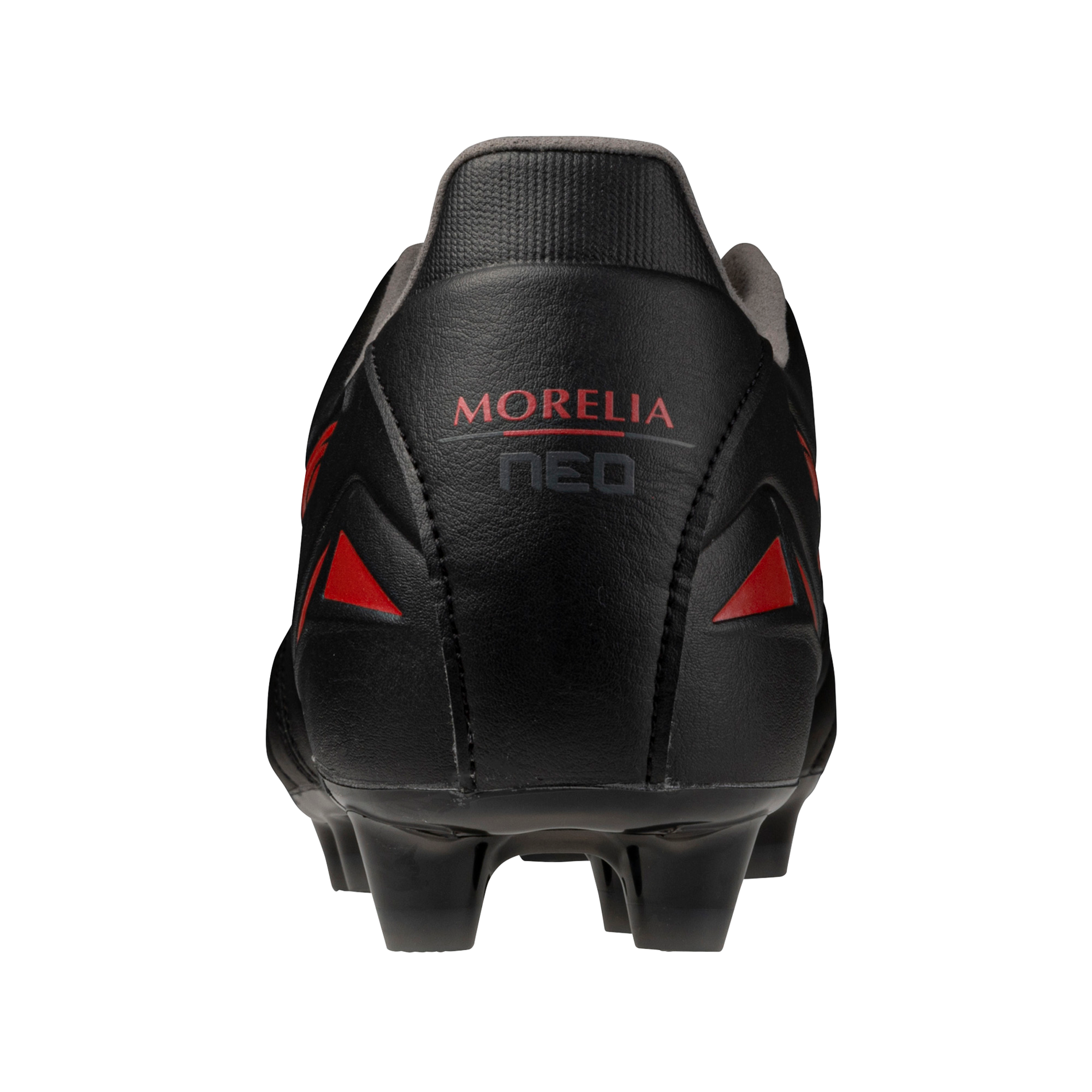 Morelia Neo IV Pro FG Firm KL Ground Soccer Cleat, Black/Red