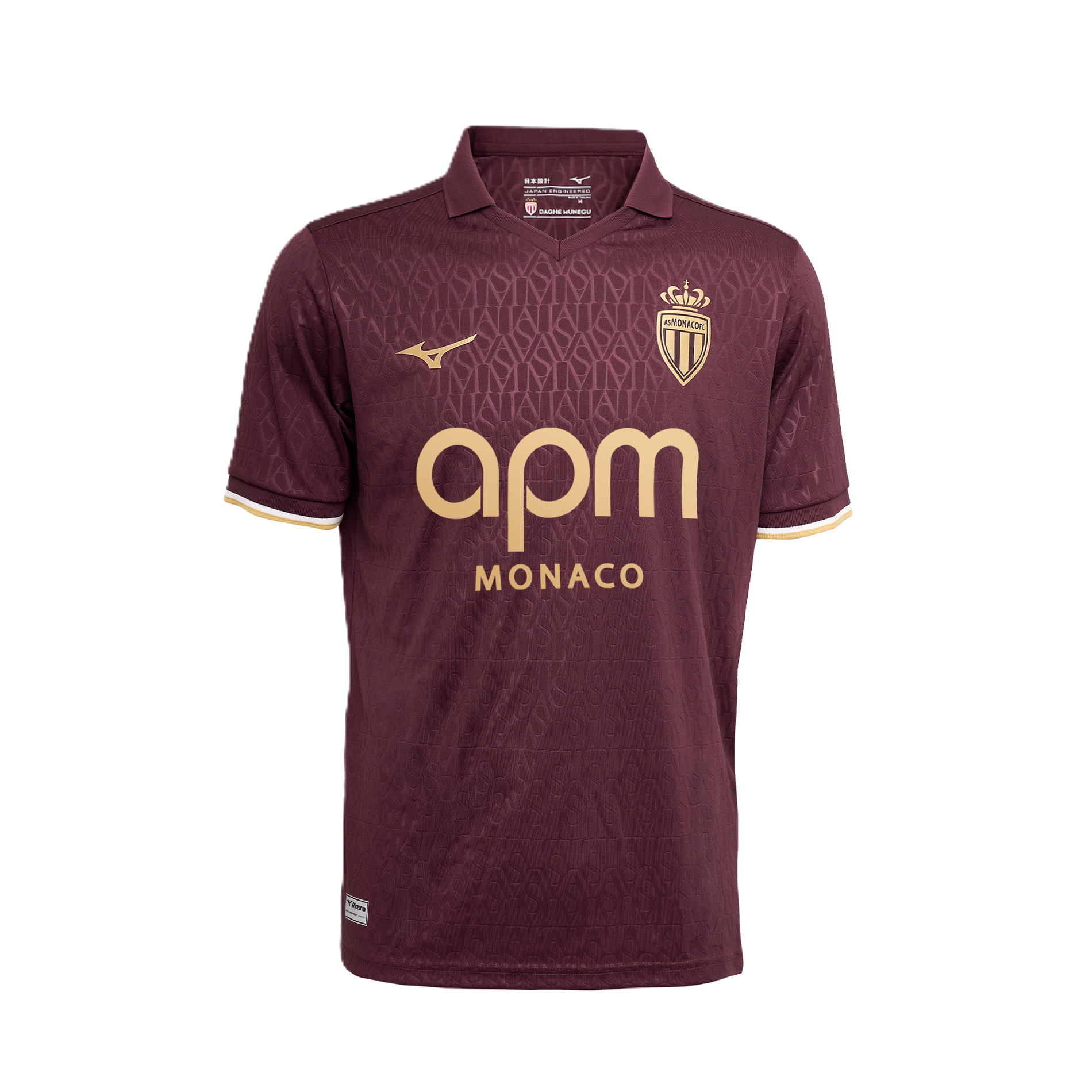 MIZUNO ASモナコ　26-27 アウェイ ユニフォーム 【Mサイズ】 Men's AS Monaco Replica Away Jersey, 26/27 - Mizuno USA