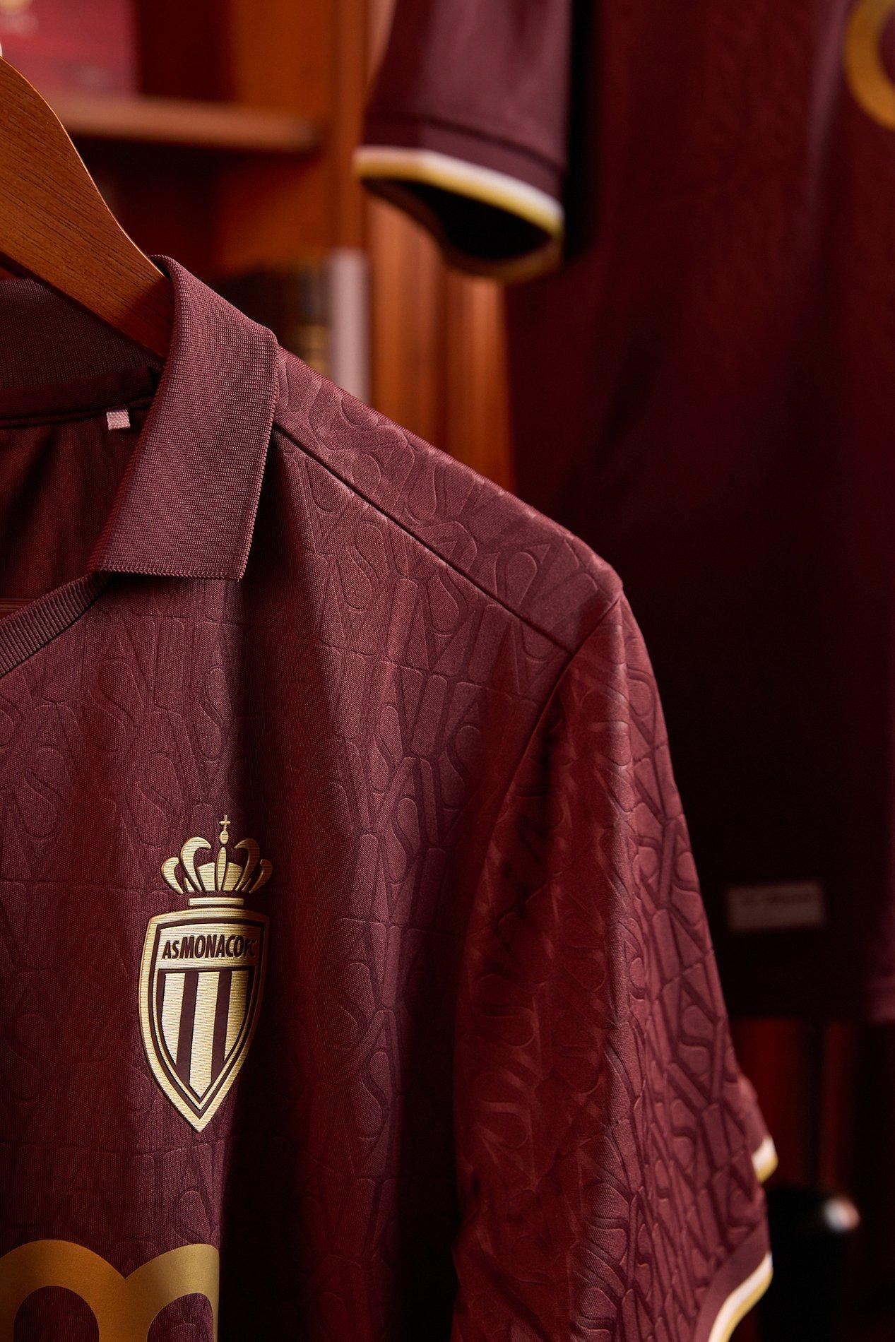 Men's AS Monaco Replica Away Jersey, 26/27 - Mizuno USA
