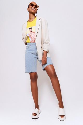 Denim Bermuda Shorts
