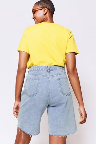 Denim Bermuda Shorts