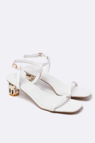 Strappy Block Heel