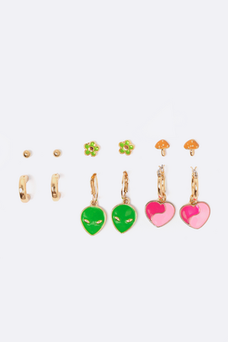 6 Pack Earrings