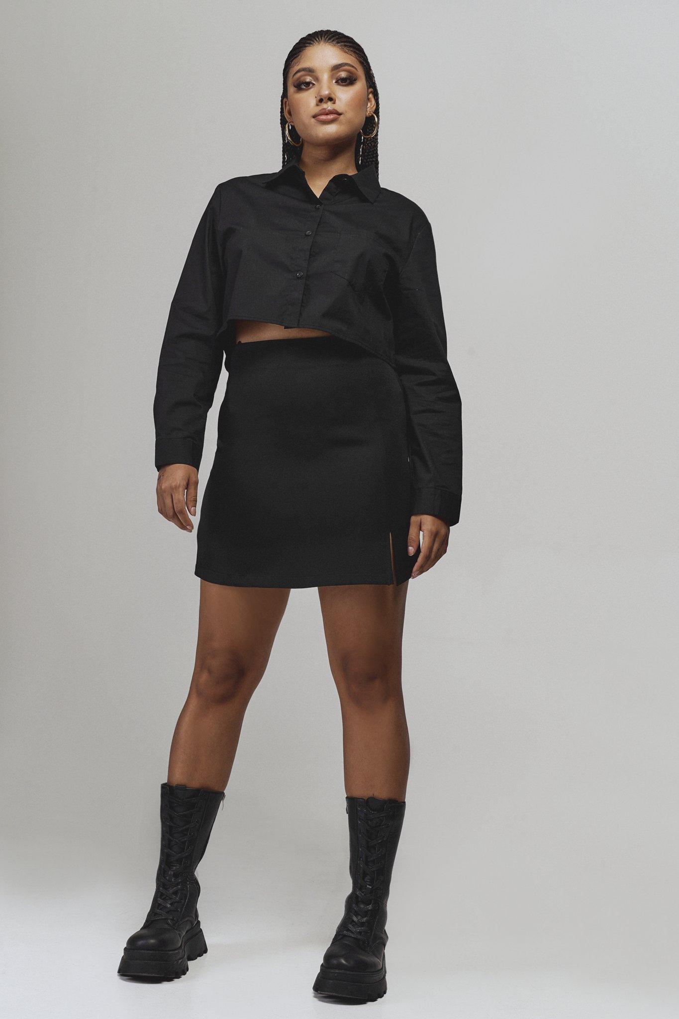 Black leather skirt mr price hotsell