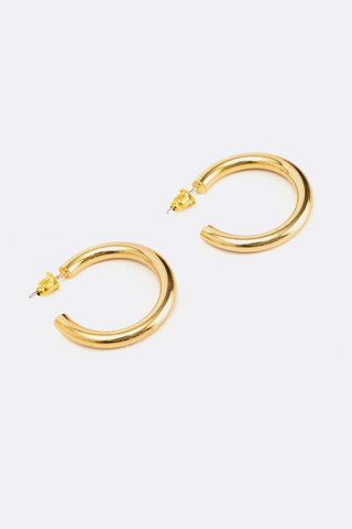 Gold Plated Hoop Earrings