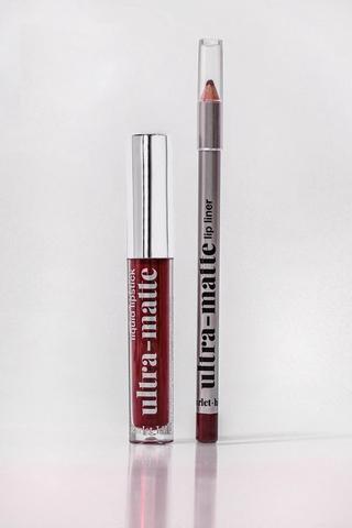 Lips And Liner Duo - Burgandy