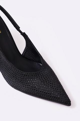 slingback stiletto sandals