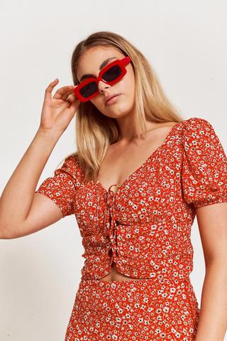 Lace Up Top
