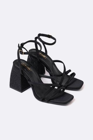 Strappy Block Heel