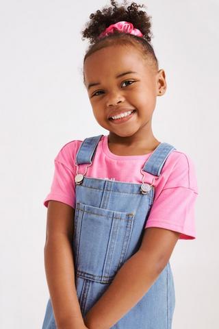 Denim Pinafore Dress