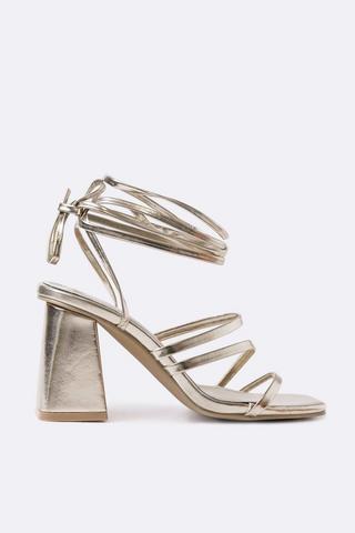 Strappy Block Heel