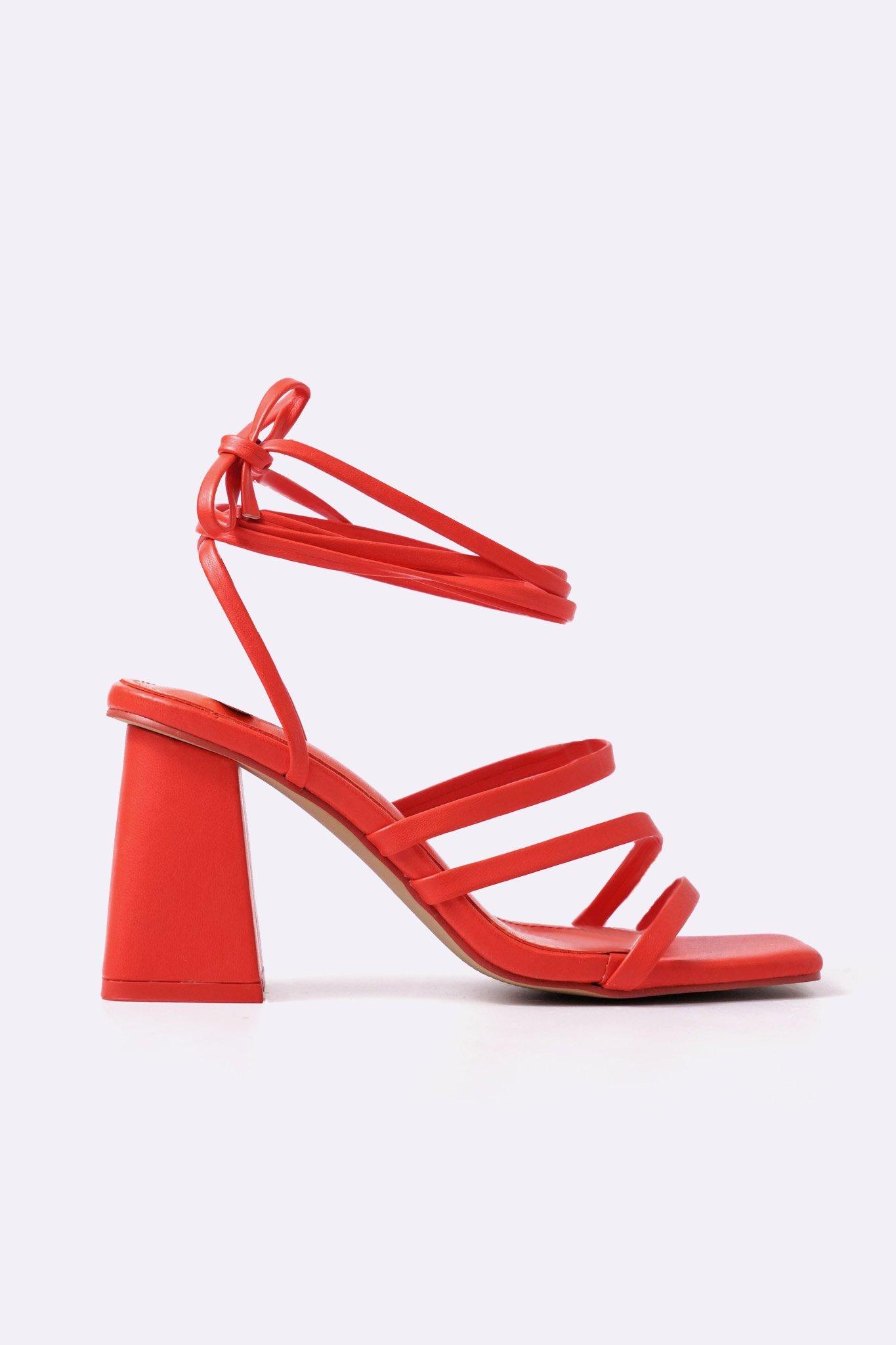 Strappy Block Heel