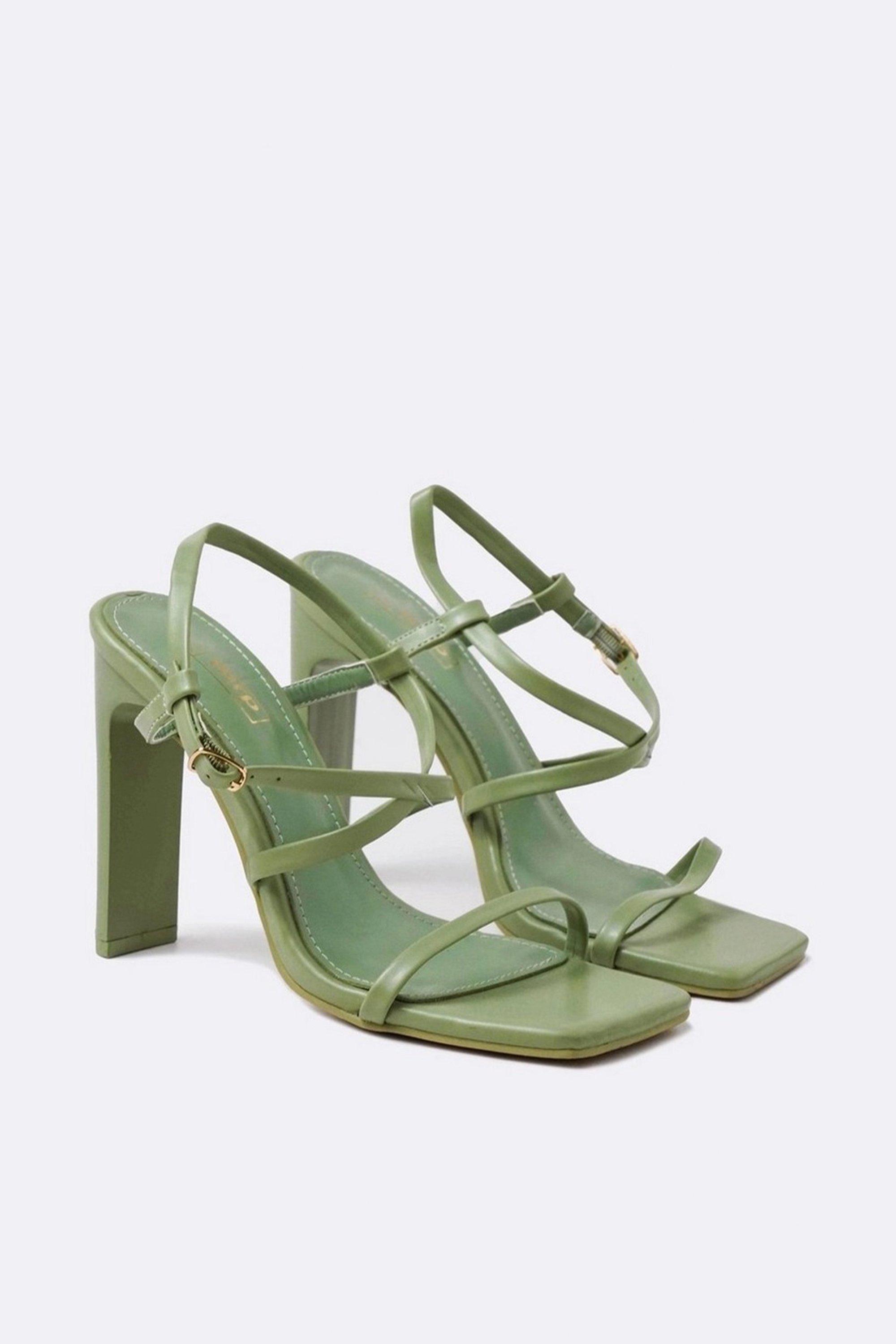strappy heels block