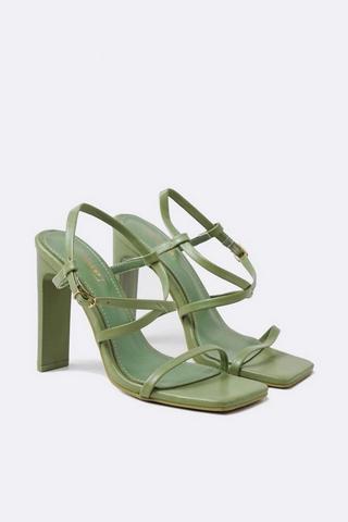 Strappy Block Heels
