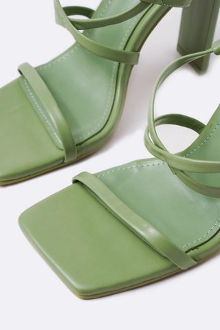 Strappy Block Heels