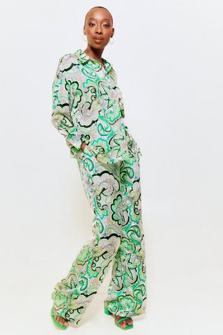 Satin Wide Leg Pants
