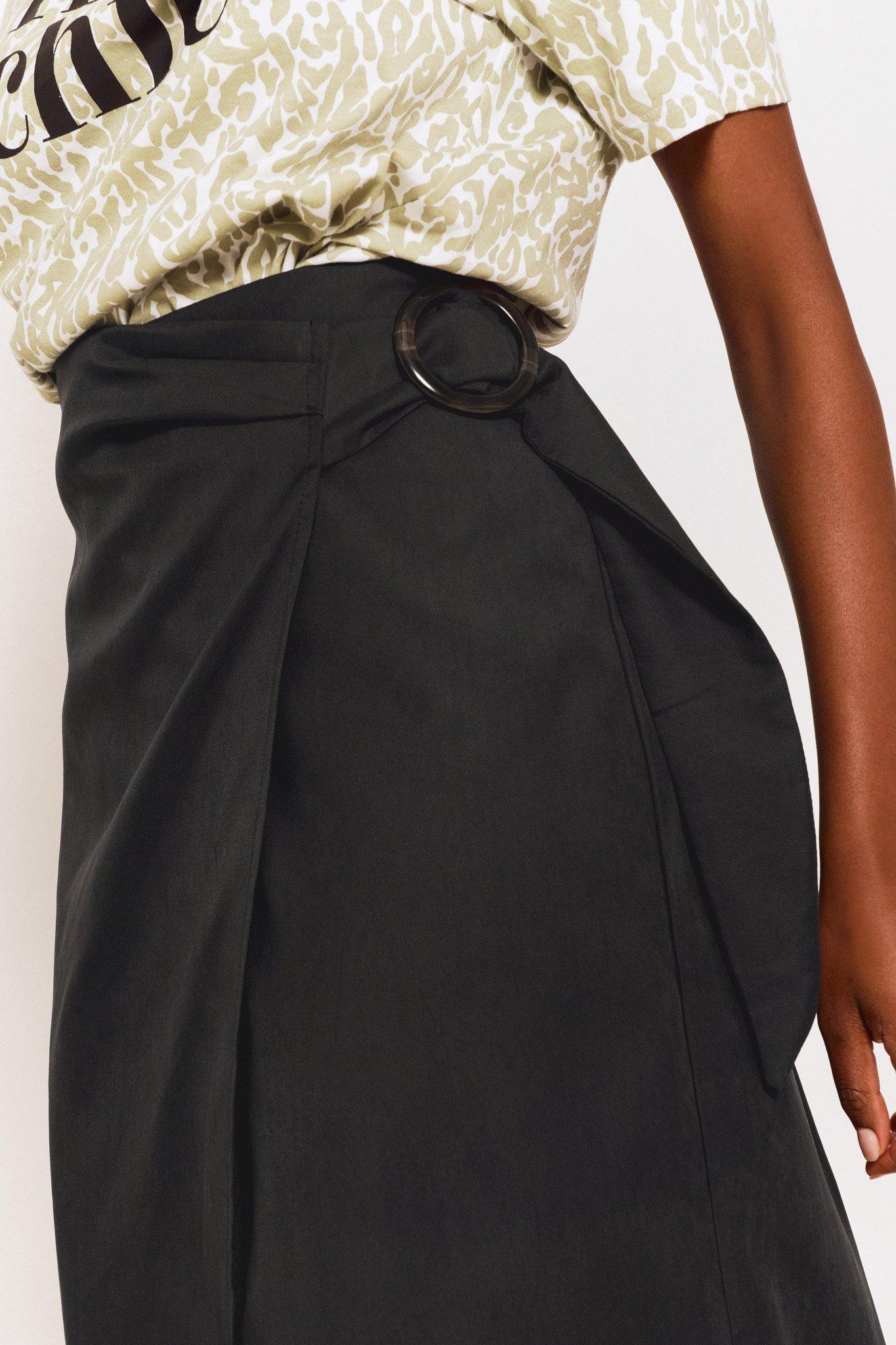 Belted Wrap Skirt