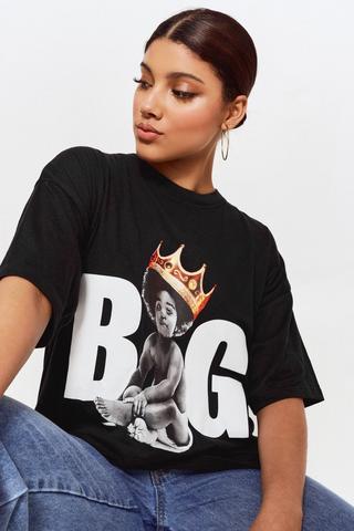 Merch Traffic Men's Notorious B.I.G. Graphic T-Shirt White Size Small