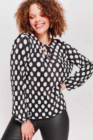 Pleated Blouse