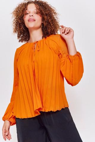 Pleated Blouse