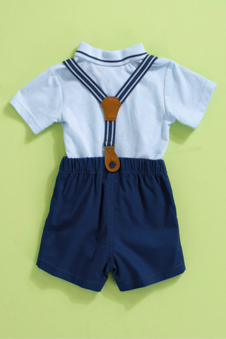 Shorts + Golfer + Bowtie Set