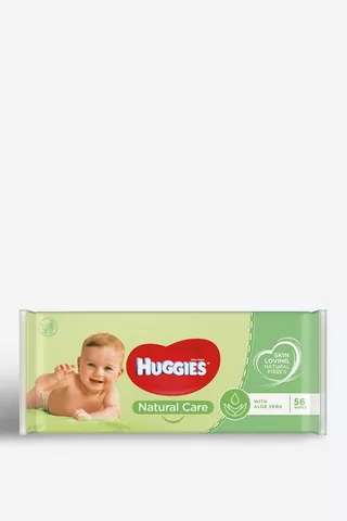 Huggies Natural Care Baby Wipes 56's