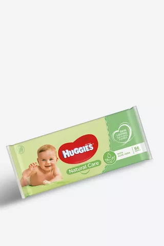 Huggies Natural Care Baby Wipes 56's