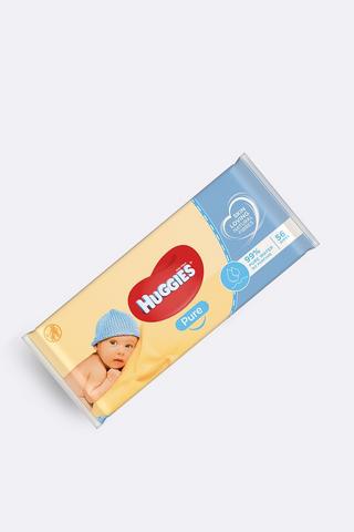 Huggies Pure Baby Wipes 56s