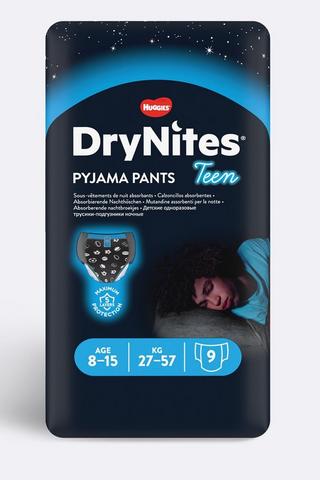 Drynites Boys Pyjama Pants 8- 15 Years 9 Pack