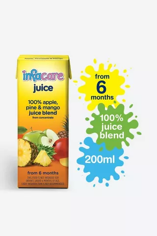 Infacare 100% Apple Pine Mango Juice 200ml