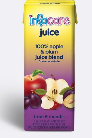 Infacare 100% Apple + Plum Juice 200ml
