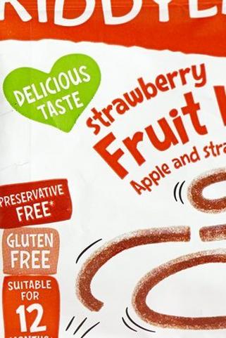 Kiddylicious Fruit Wriggles Strawberry 12g