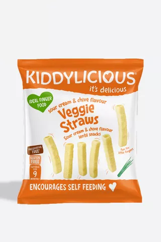 Kiddylicious Veggie Straws Sour Cream And Chives 12g