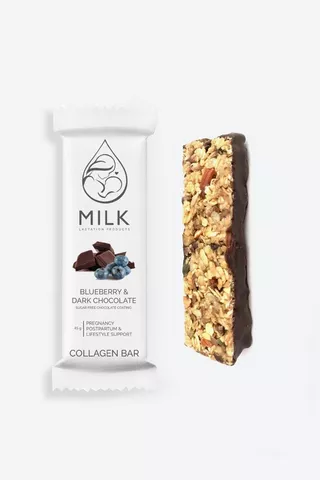 Milk Lactation Products Blueberry + Dark Chocolate Collagen Bar 45g