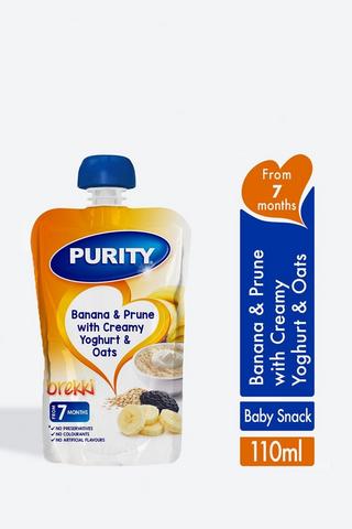 Purity Breakfast Banana + Prune With Yoghurt + Oats110ml