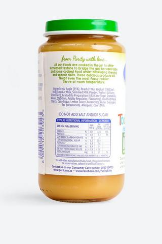 Purity Toddler Apple Peach Yoghurt + Granadilla 250ml