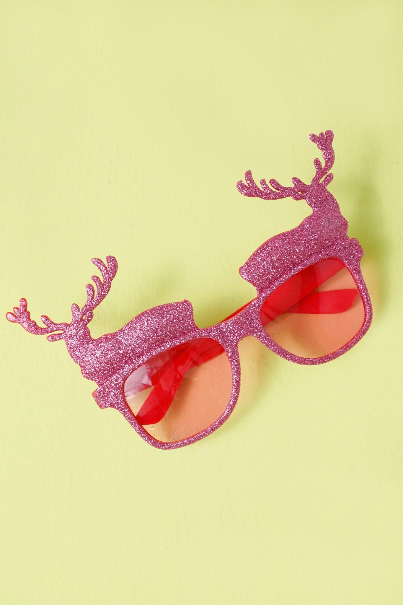 Festive Reindeer Glasses