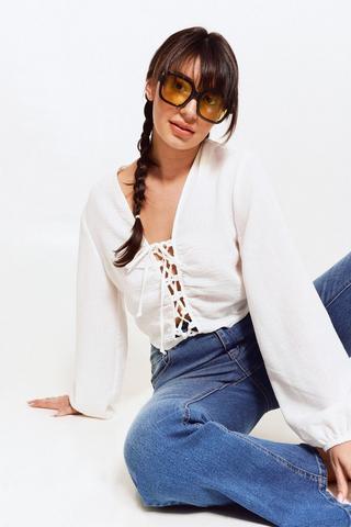 Tie Front Top