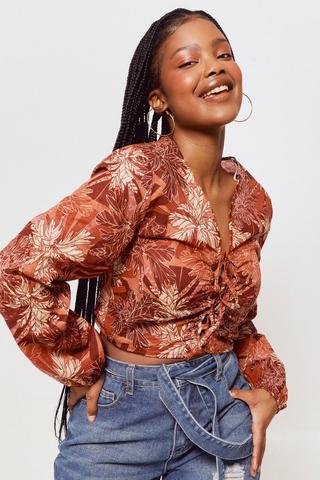 Tie Front Top