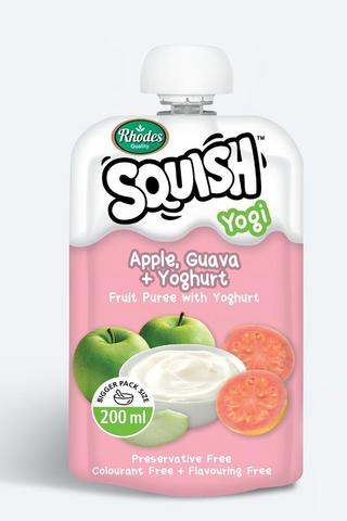 Rhodes Squish Fruit And Yoghurt Puree Apple + Guava 200ml