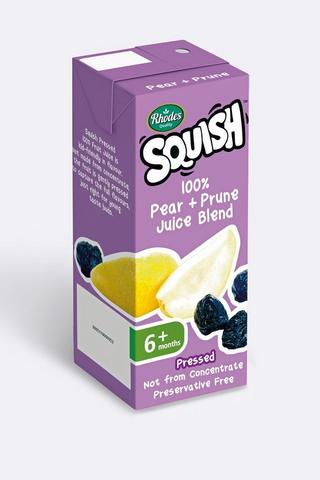 Rhodes Squish 100% Fruit Juice Pear + Prune 200ml