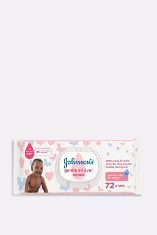 Johnson's Gentle All Over Wipes 72's