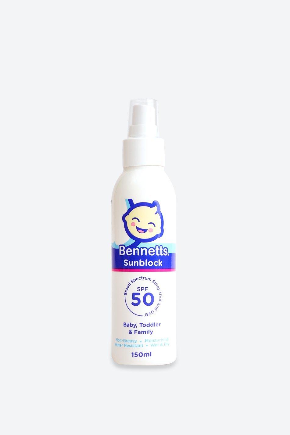 Bennetts Sunblock Spray 150ml