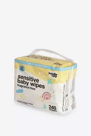 Bundle + Joy Sensitive Wipes 3 X 80