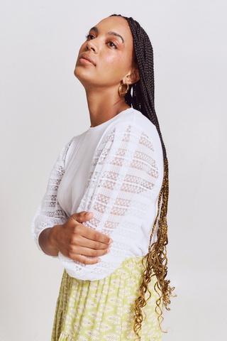 Lace Sleeve Top