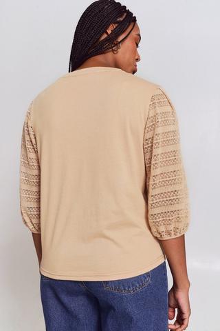 Lace Sleeve Top
