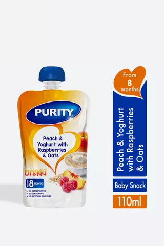 Purity Peach + Yoghurt With Rasberry + Oats 110ml