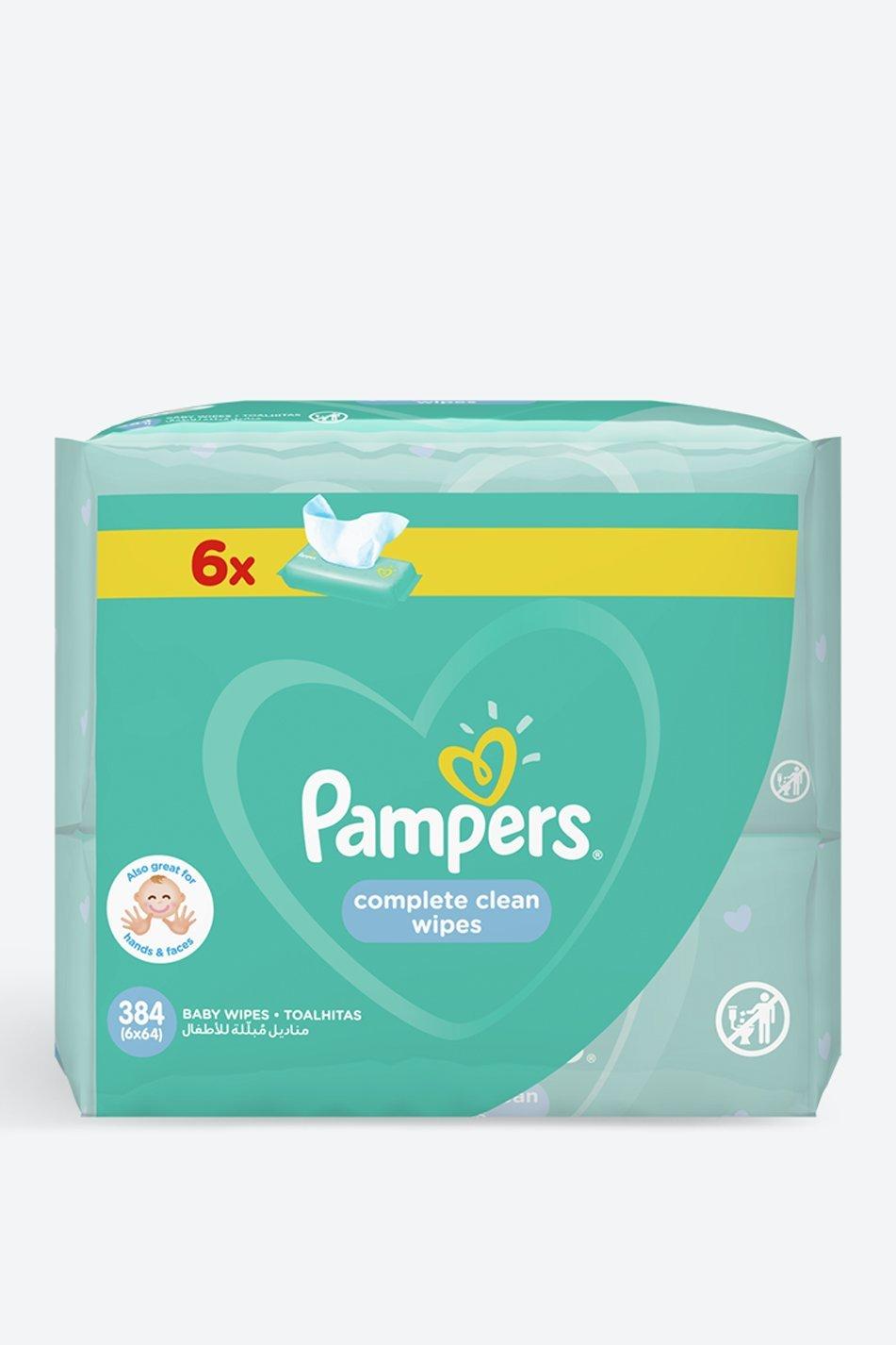 Pampers Complete Clean Wipes 6 X 64